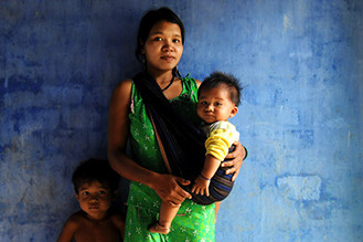 femme co ho et ses enfants