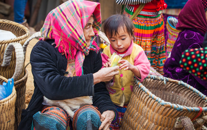 Marché de Bac Ha au Nord du Vietnam