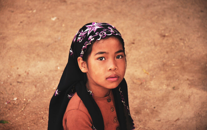 Jeune fille Cham, Cambodge