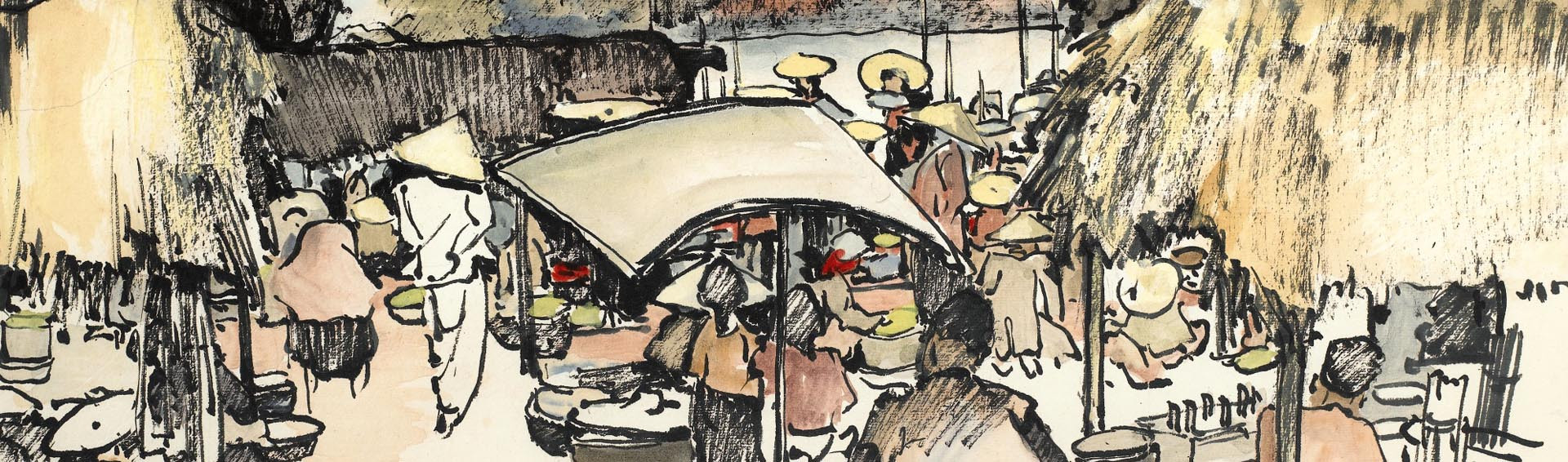 Marché de campagne authentique Vietnam