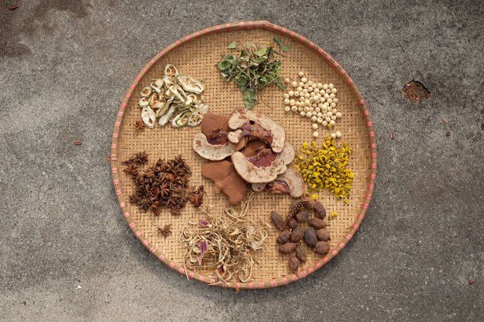 paniers vannerie herbes medicinales