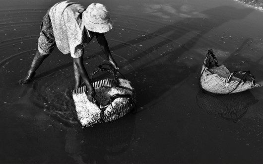 Les salines de Tropaing Sangke à Kampot