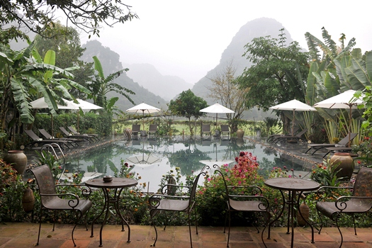 un lodge aux allures de village Tonkinois