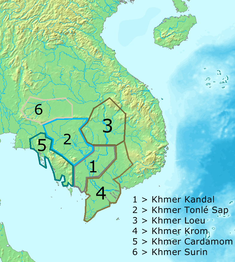 differents parlers khmer
